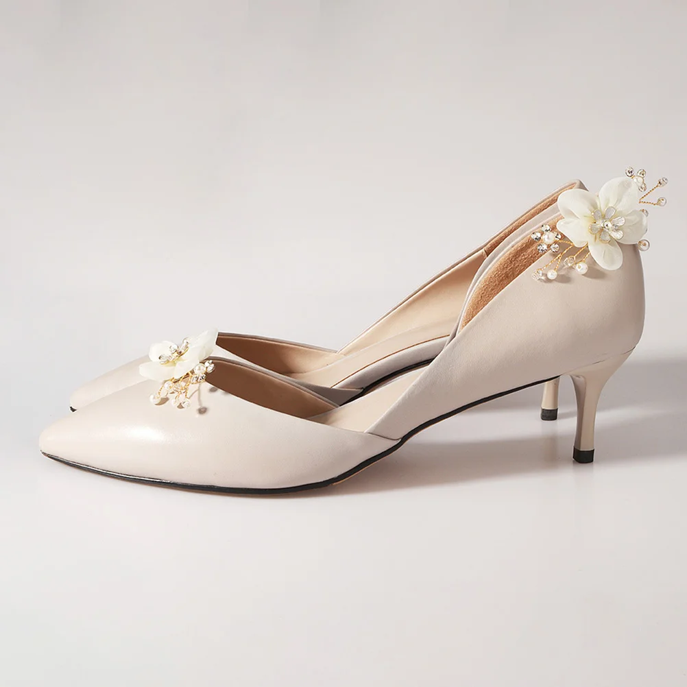 

1 Pair Shoes Buckle Beautiful Delicate Attractive Buckle for Girls Party Wedding