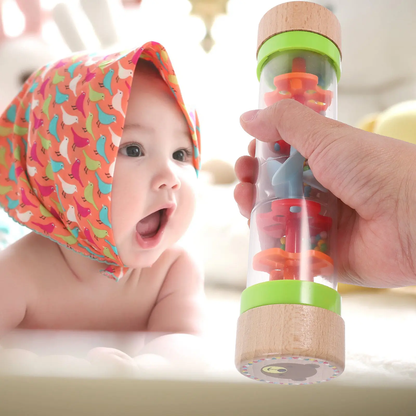 Музыкальный инструмент Rainmaker Rain Sound Stick: креативная развивающая игрушка для улучшения слуха, зрения и когнитивного развития у малышей (art.: 3920db11ae98a) - 3920db11ae98a