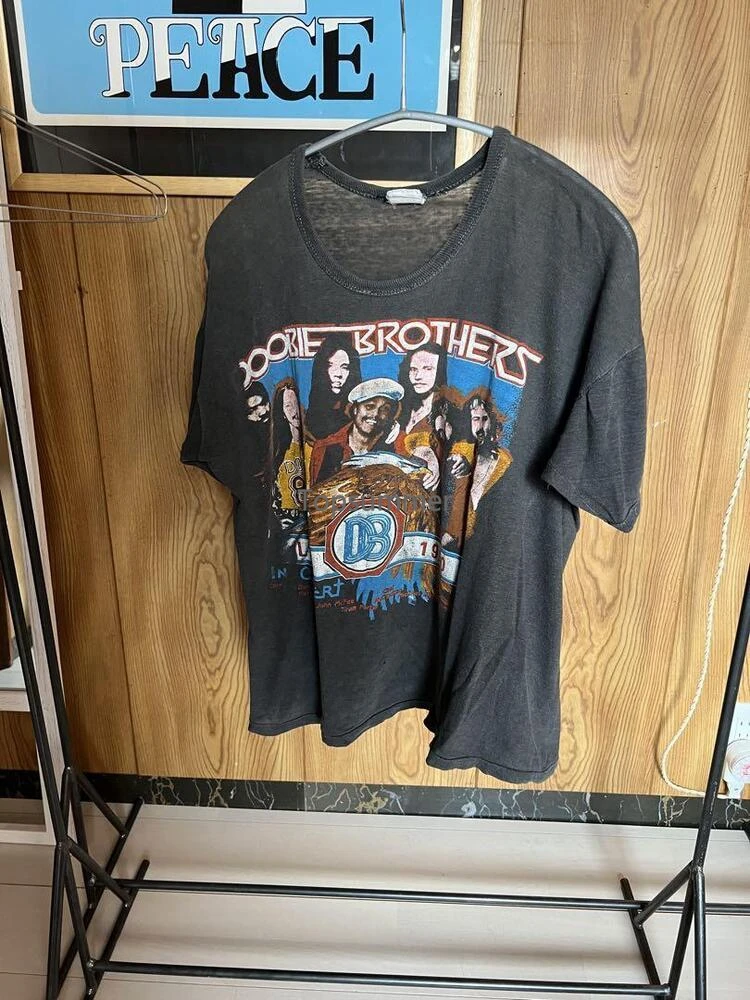 

70S Doobie Brothers Concert Cotton Band T-Shirt Vintage