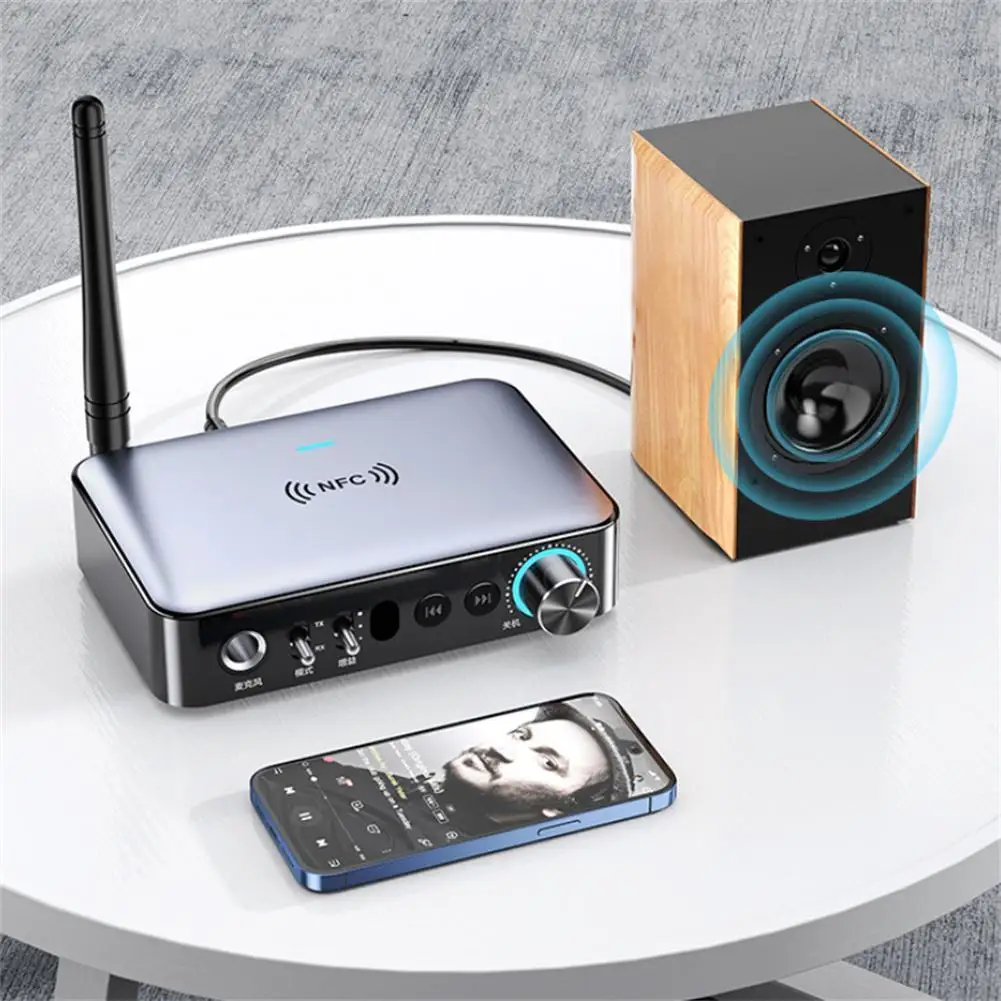 

M16 Bluetooth-совместимый 5,1 аудиоприемник, передатчик, объемный 3d стерео музыкальный беспроводной адаптер с микрофоном для ПК, ТВ