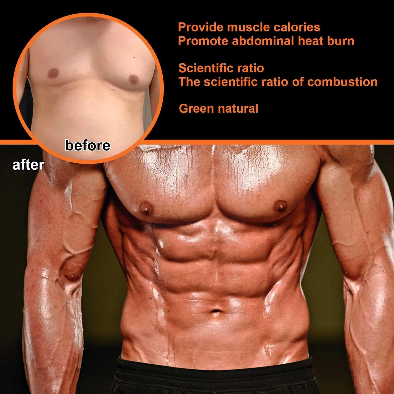

10ml Men Abs Spray Vest Line Fitness Shaping Cream Body 1/2/3/5PCS Care Exercising Muscle Chest Increase D0F0