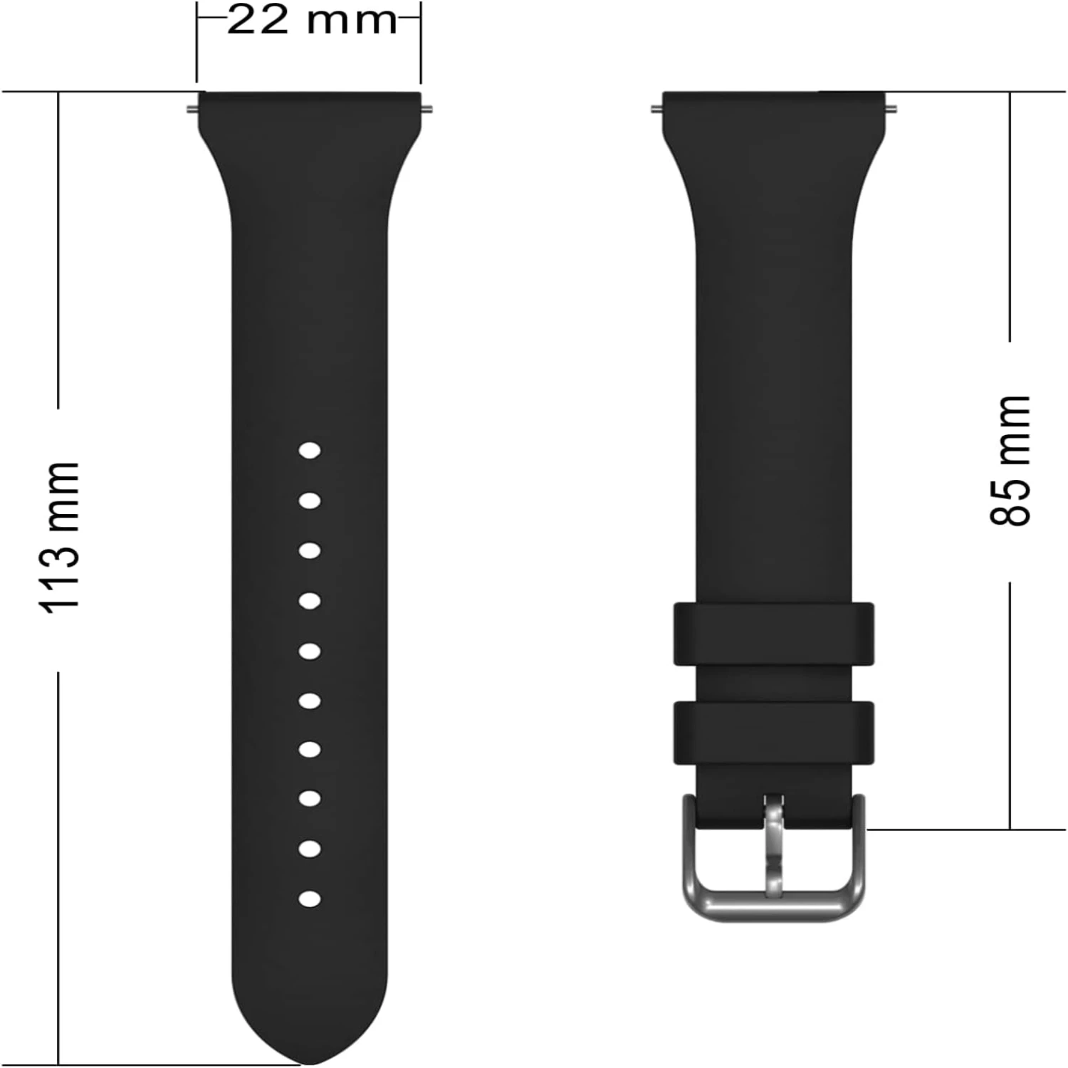Поднимите свой стиль со стильным и прочным набором из 8 силиконовых ремешков zy