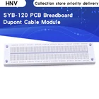 SYB-120 700 точек, макетная плата PCB без пайки, макетная мини-плата PCB для модуля кабеля Dupont