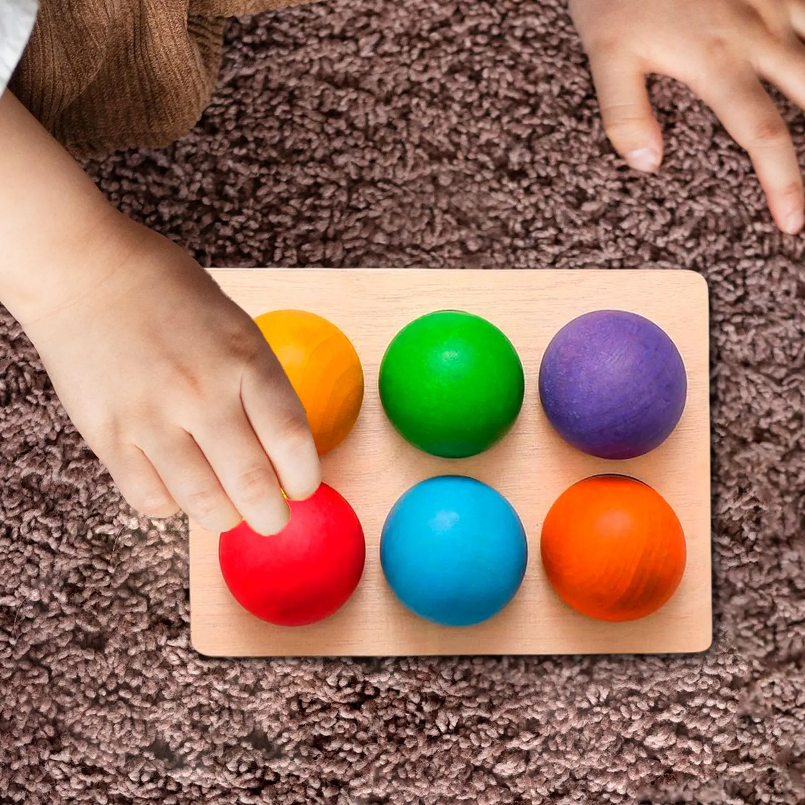 

Peg Board Balls Game Early Educational Toys Board Matching Game for Toddler Kids