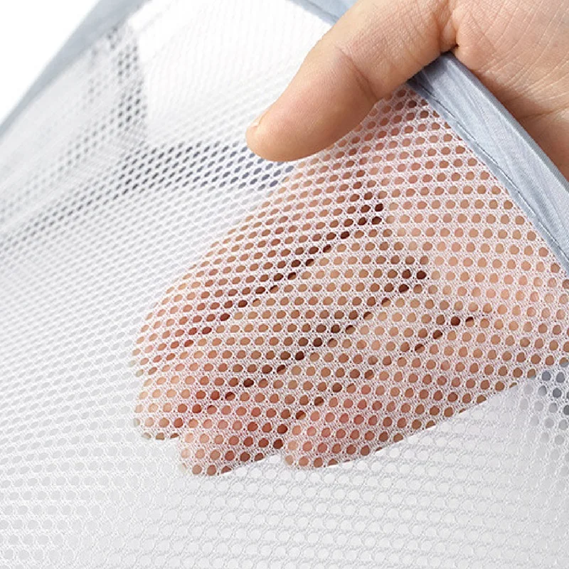 Складная корзина для хранения белья органайзер грязной одежды сетчатая сумка