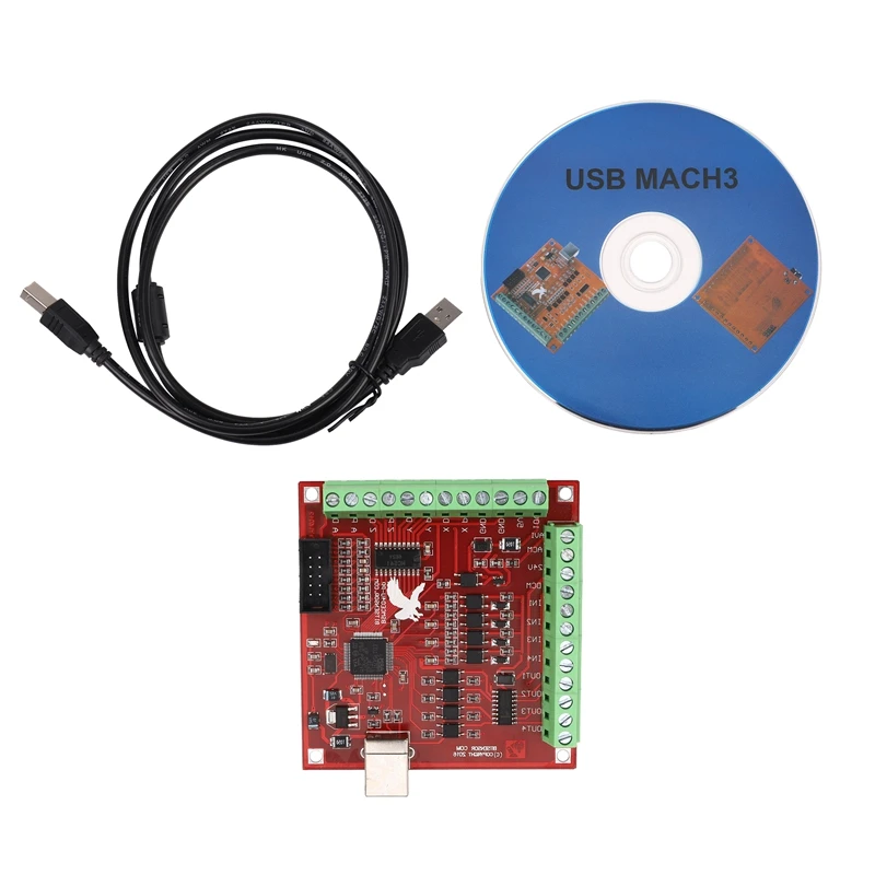 

MACH3 4 Axis 100Khz USB CNC Wood Router Machine Smooth Stepper Motion Controller Card Breakout Board 12-24V