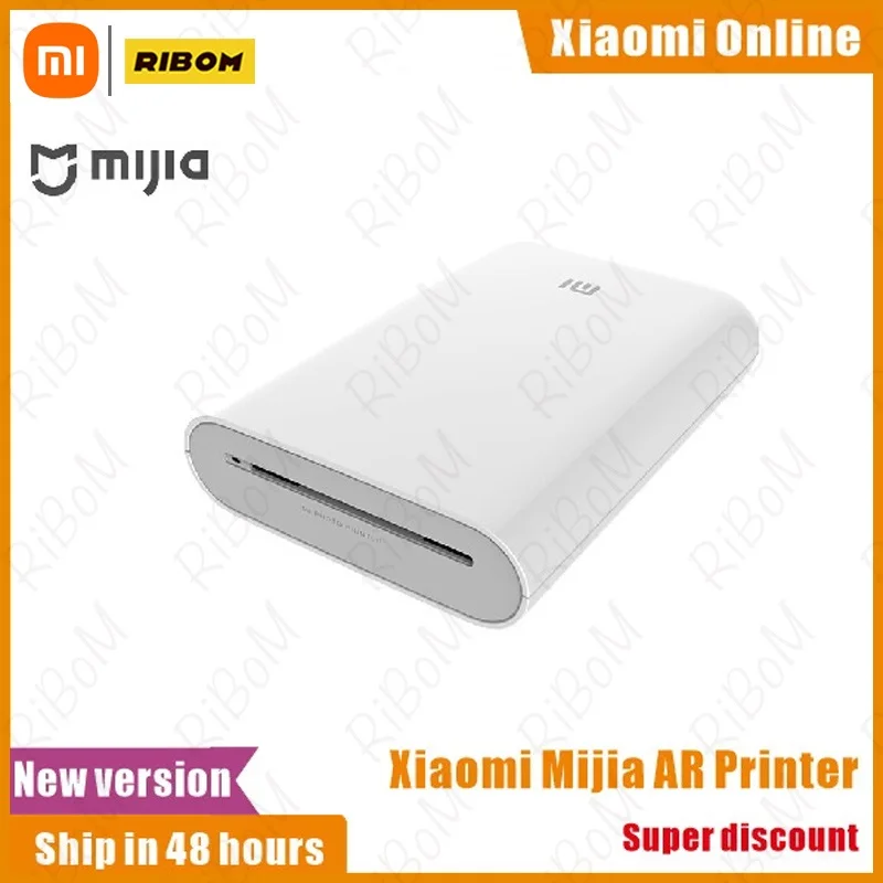 

New Xiaomi AR Printer 300dpi Portable Photo Mini Pocket With DIY Share 500mAh Picture Printer Pocket With Print Paper Mijia 2022