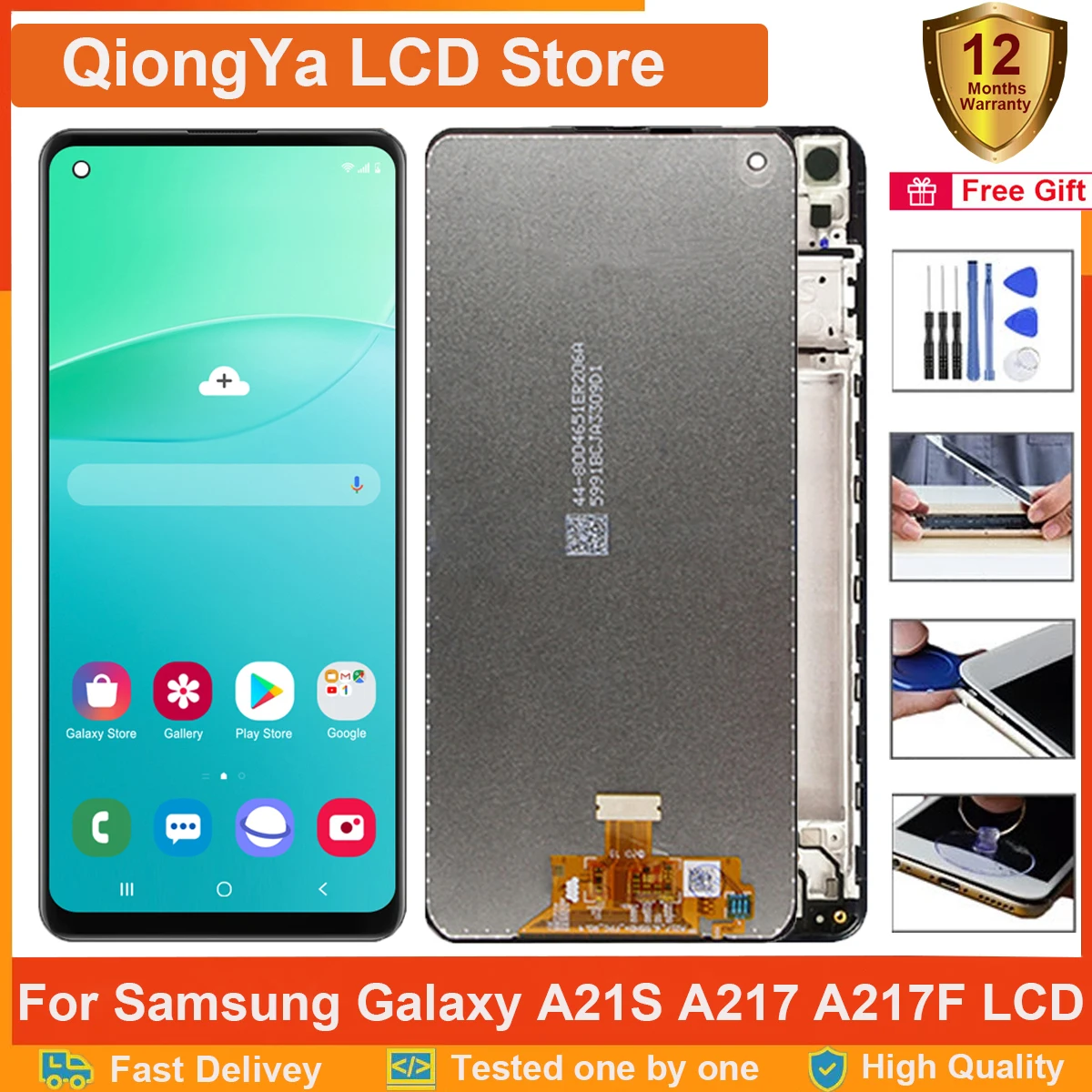 

6.5" Original a21s Display For Samsung Galaxy A21S lcd A217 SM-A217F A217M A217N A217F/DS LCD + Touch Screen Digitizer Assembly