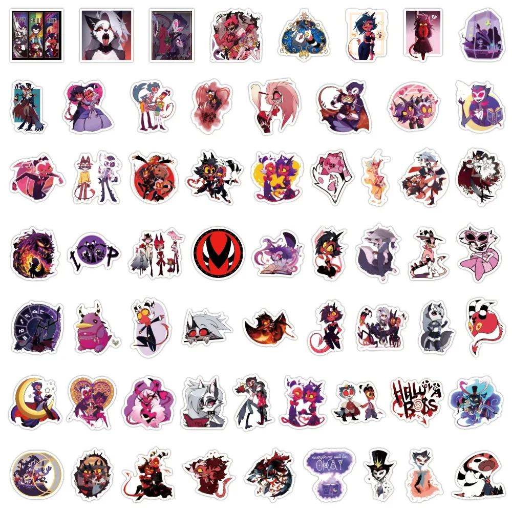 Наклейки в стиле американского аниме Helluva Boss 50/120 шт.