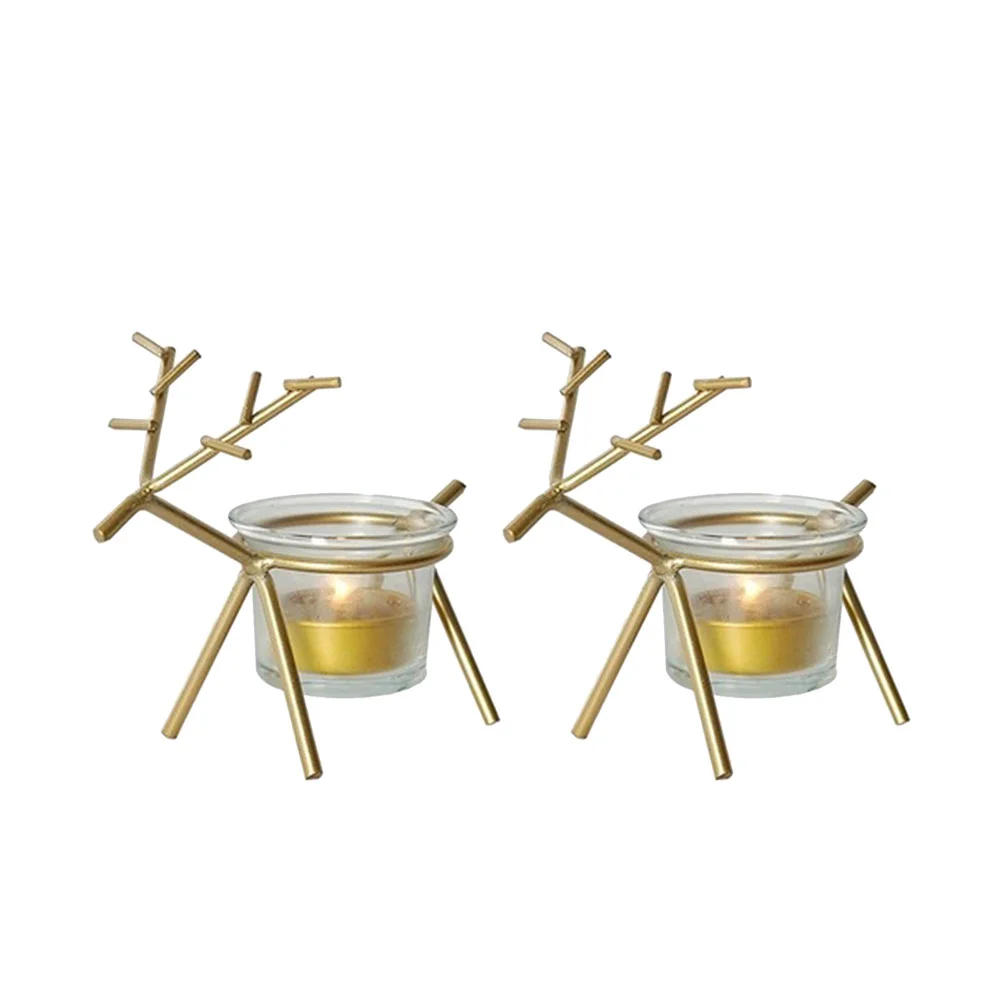 

Christmasholder Table Candlestick Reindeer Tealight Decorations Tea Lights