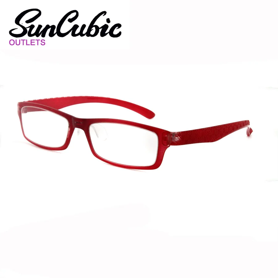 

B054 Eyeglasses Eyewear Fashion Classic Design Rectangle Lens Flexible Plastic Lady Glasses Special Comfortable Silicon Nose Pad