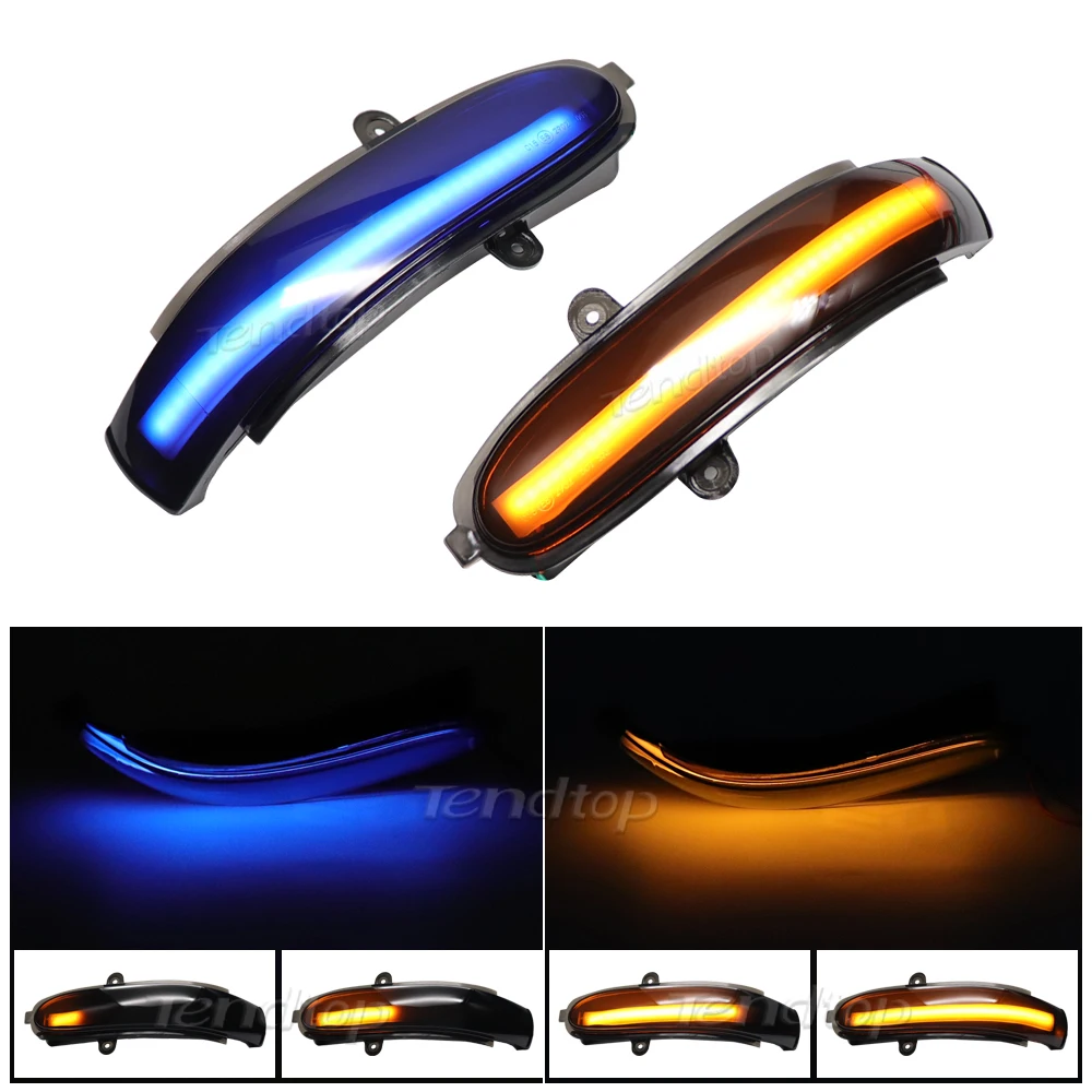 For Mercedes Benz C Class W203 S203 CL203 2001 - 2007 LED Dynamic Turn Signal Light Side Mirror Blinker Sequential Lamp