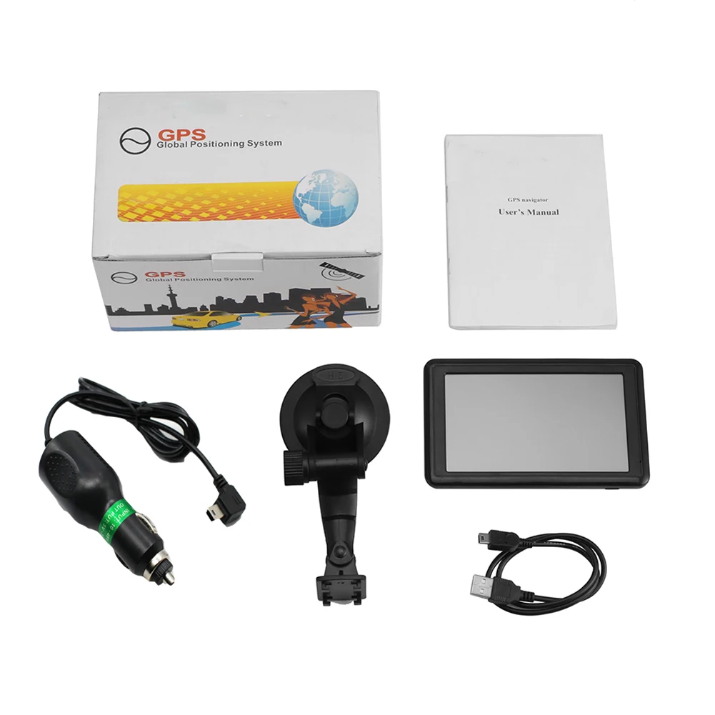5 Inch Portable GPS Navigator With 8G HD Free Flow On Truck 2D / 3D View Map Display  Easily Search For Addresses