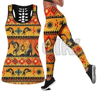 native love 3d printed tank toplegging combo outfit yoga fitness legging women