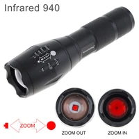 led tactical ir flashlight 1000 lumen zoomable focus 940nm 850nm torch infrared light hunting torches night vision for camping