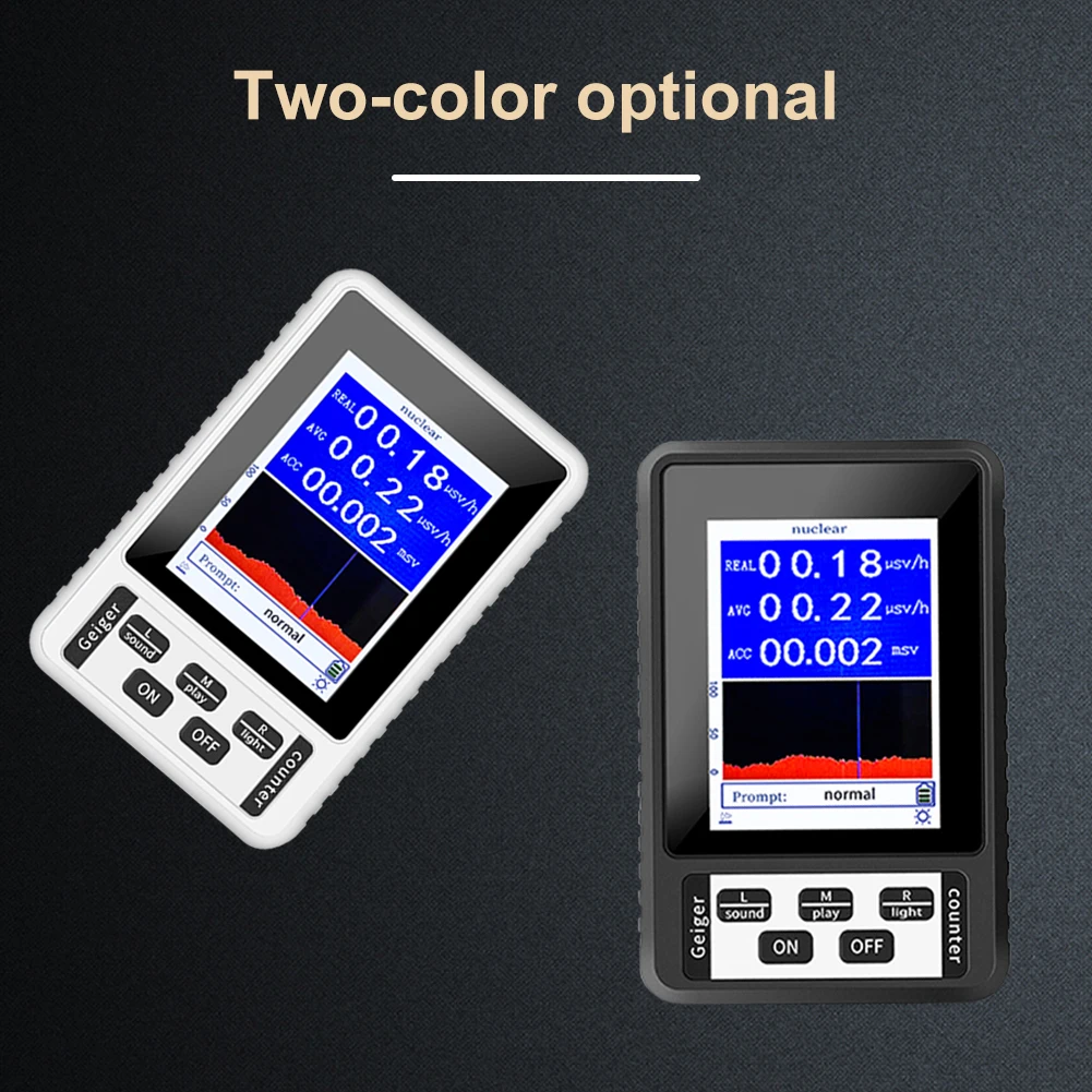 

HOT Nuclear Radiation Detector Geiger Counter X γ β-rays Detecting Tool Real Time Mean Cumulative Dose Modes Radioactive Tester