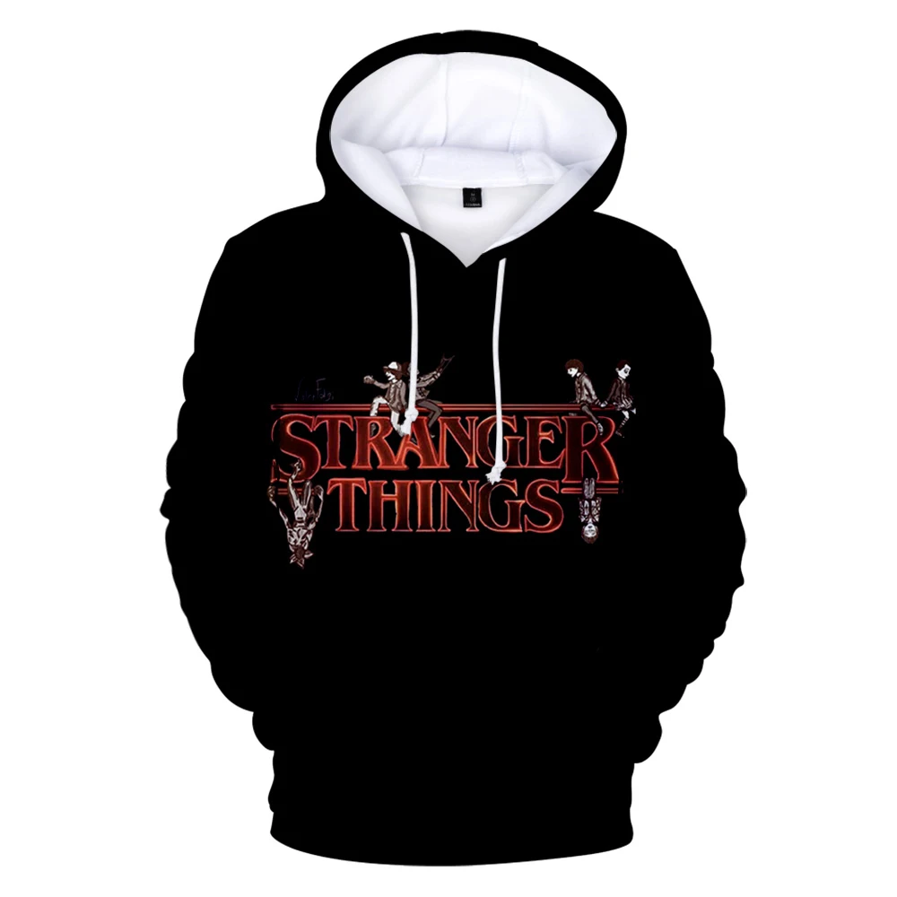 

2022 New Stranger Things Hoodies Children Boys Girls Cartoon Anime Harajuku Hooded Pullover Hoodie Women Men Tops Sweatshirts
