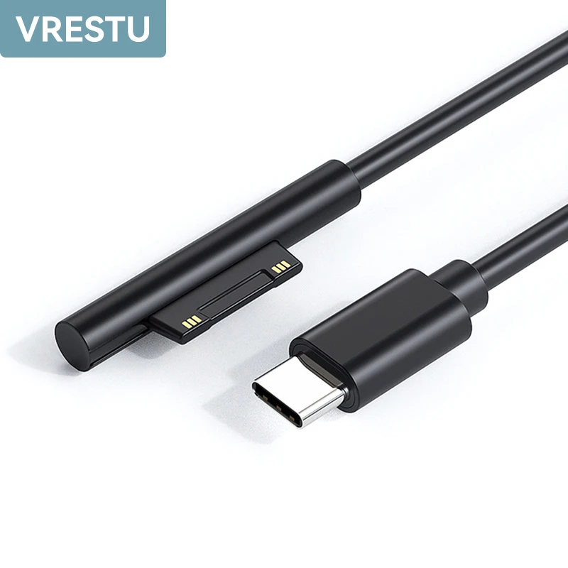 

USB-кабель Type-C 45 Вт 15 в PD для Microsoft Surface Pro 3 4 5 6 7 GO