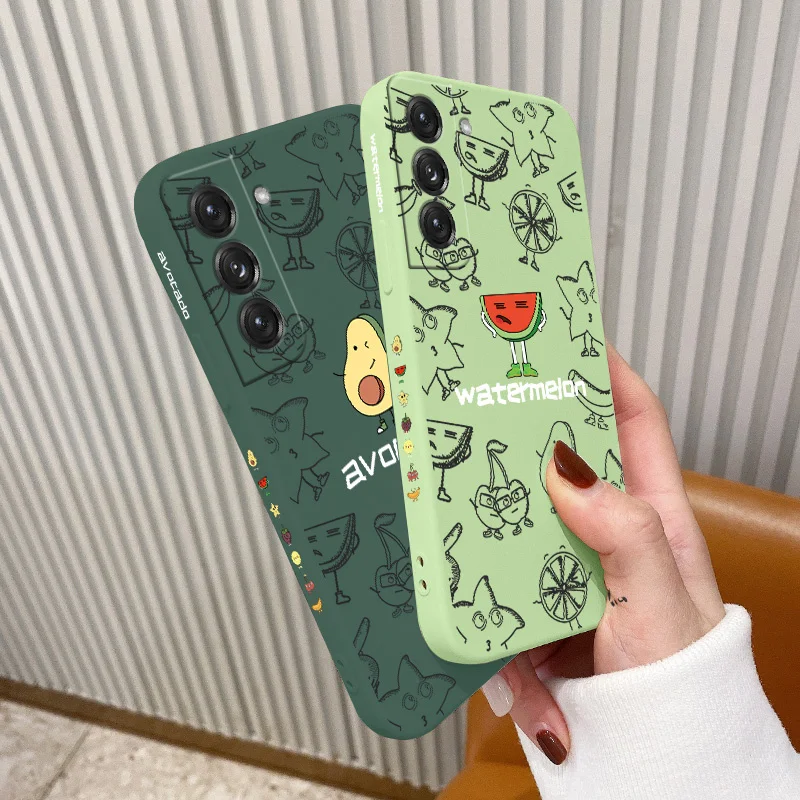 

Liquid Silicone Case For Samsung Galaxy S22 S21 S20 FE S10 Note 20 10 Soft Phone Back Cover On A72 A52 A32 4G A31 A71 4G