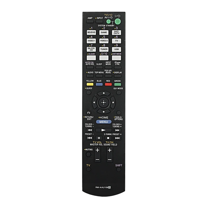 RM-AAU106 сменный пульт дистанционного управления подходит для SONY AV Система домашнего кинотеатра RM-AAU106 пульт дистанционного управления английская версия