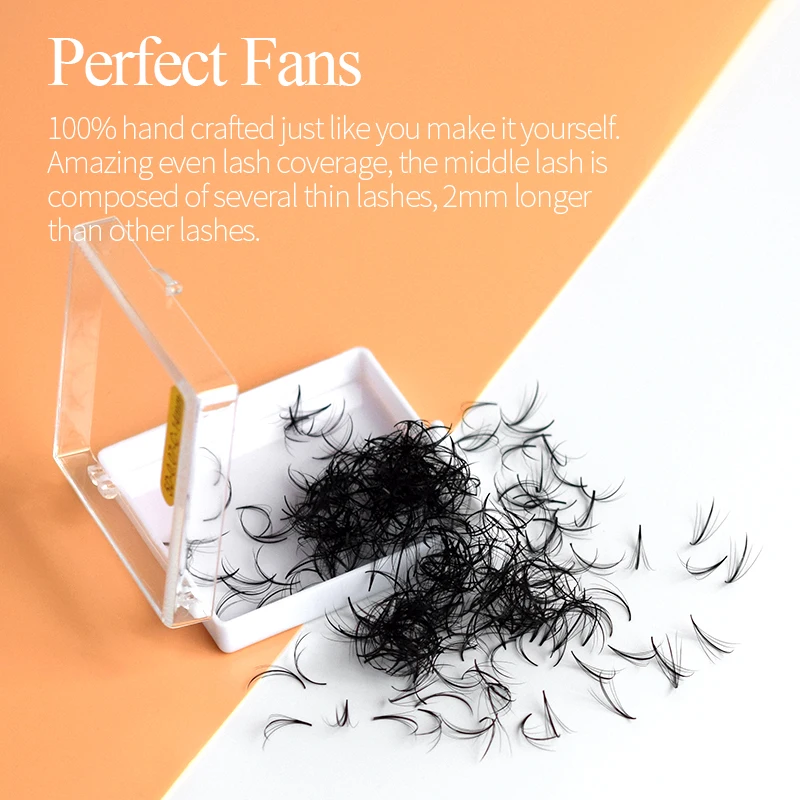 5D PreMade Wispy Fans Lashes Premade Volume Fan Eyelash Extension  Volume Effect Handmade Long Natural Fake Lashes 8~15 mm