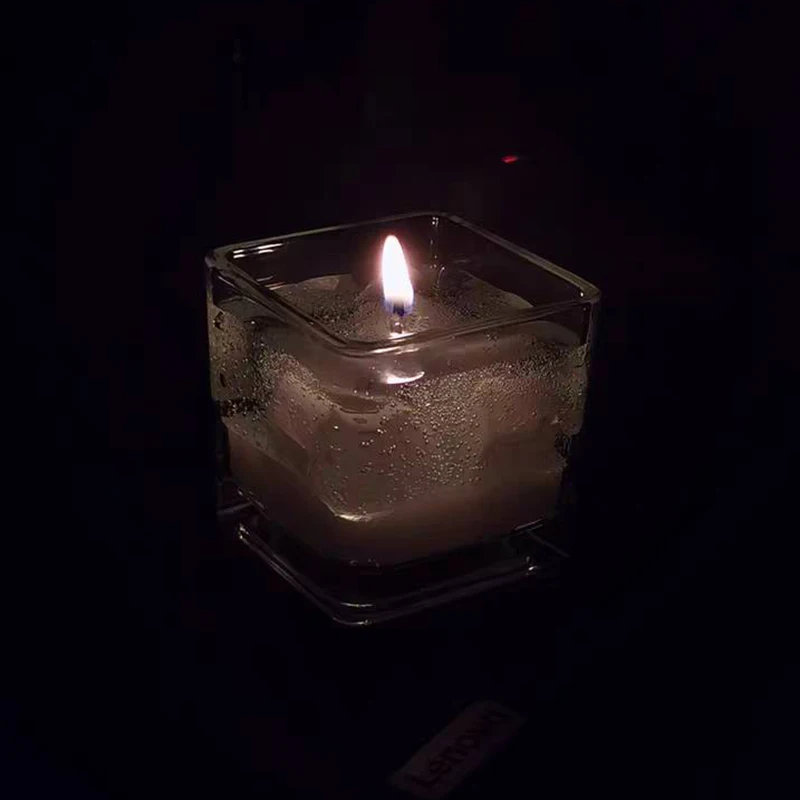 

Witchless Crystal Cup Candles Aesthetic Cube Sparkler New Year Candle Rituals Valentines Day Velas Decorativas Tins For Candles