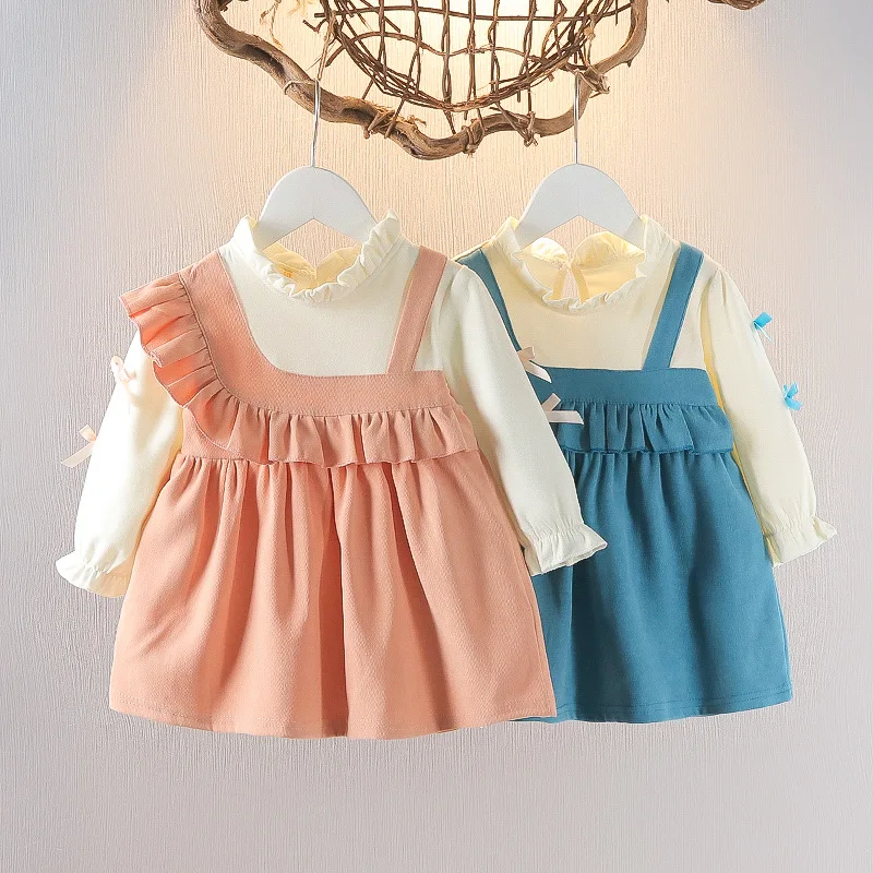 

Хлопковое платье для маленьких девочек, на возраст 1-4 года