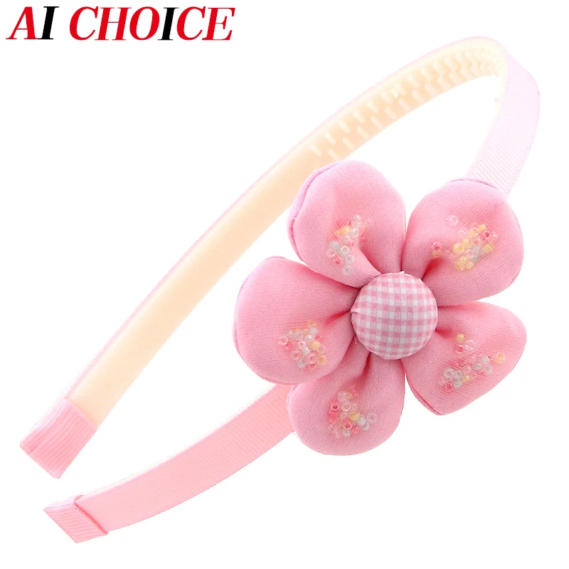 

Colorful Bead Flower Children's Hair Clip Little Girl's Hair Hoop Korean Princess Headband Girl's Headdress Pink Girl's Hair Acc
