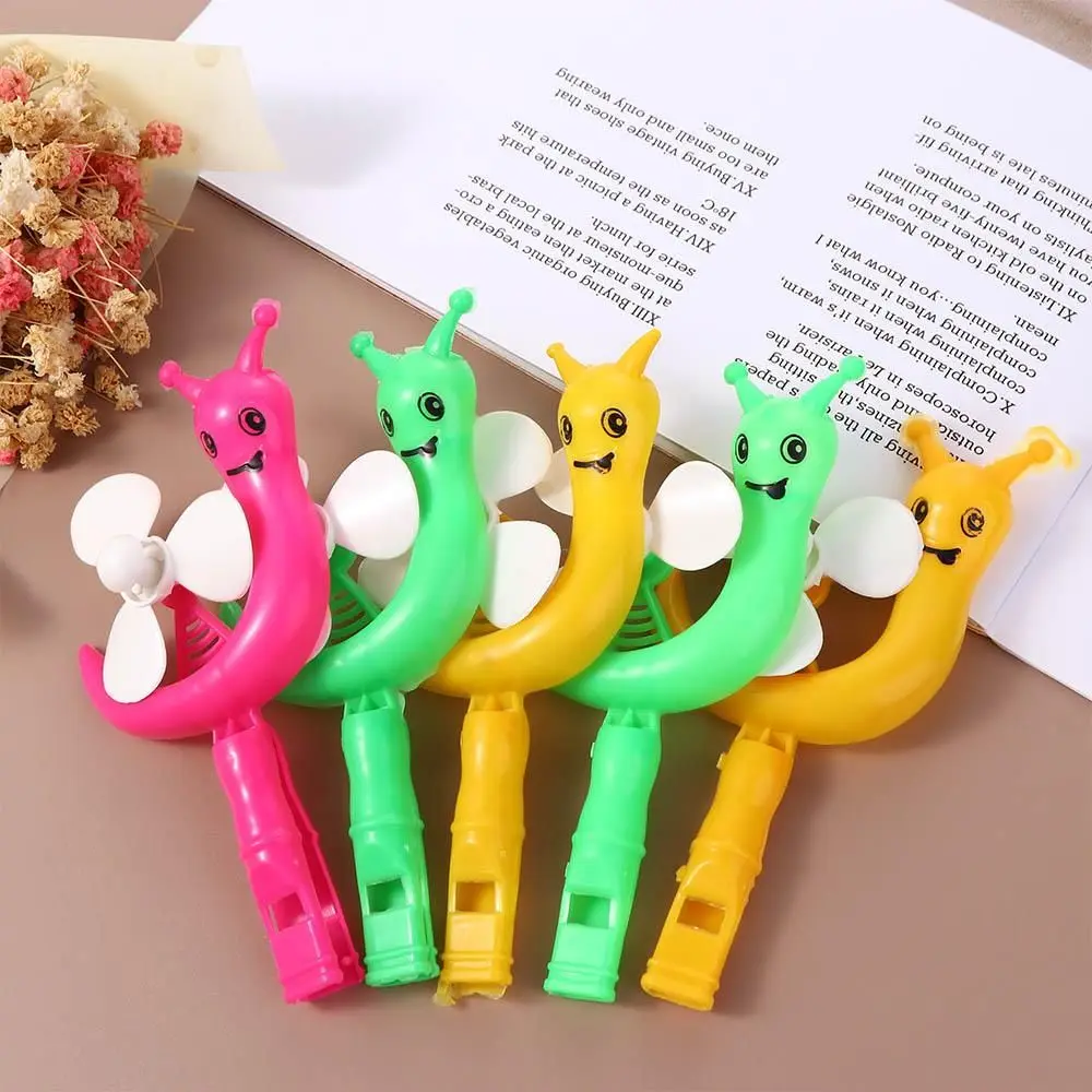 

5Pcs Developmental Wind Spinner Cartoon Lollipop Shape Pinwheel Outdoor Handle Toy Classic Toy Small Windmill Whistle