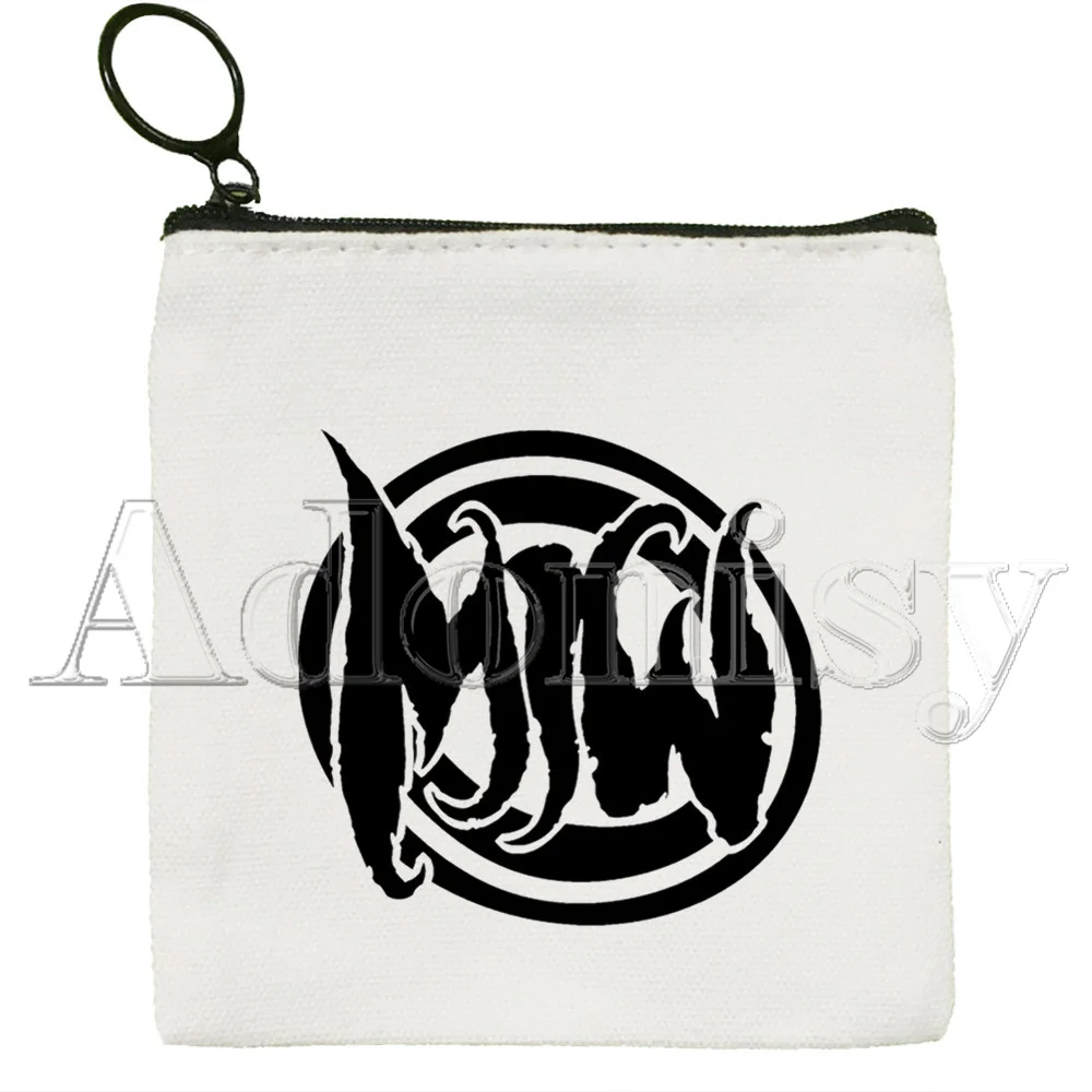 Motionless In White Canvas Coin Purse Canvas Bag Small Square Bag Key Bag Storage Bag Card Bag Cartoon Coin Bag