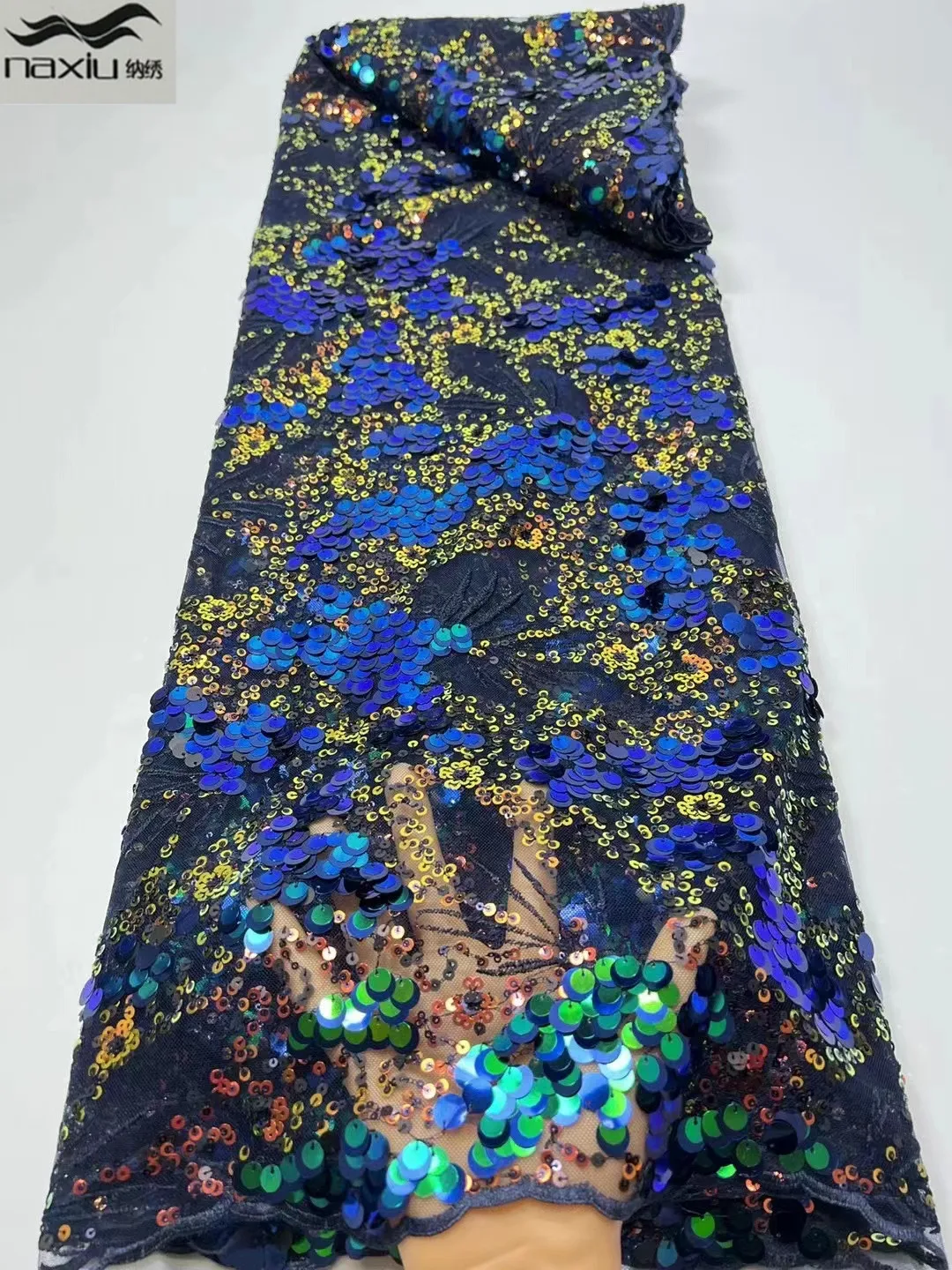 

Африканская французская кружевная ткань Madison, 2022, Высококачественный кружевной материал, нигерийское кружевное платье с блестками, кружевн...