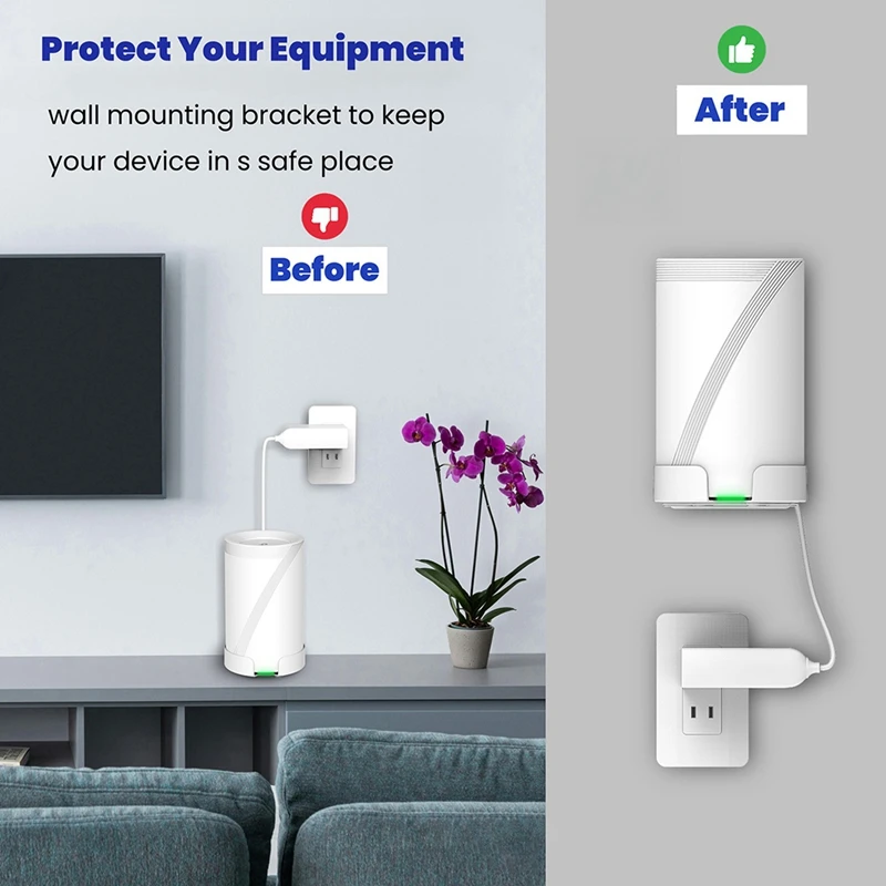 Настенный кронштейн маршрутизатора подходящий для TP Link Deco BE63/BE65/BE10000 сетка Wi-Fi7
