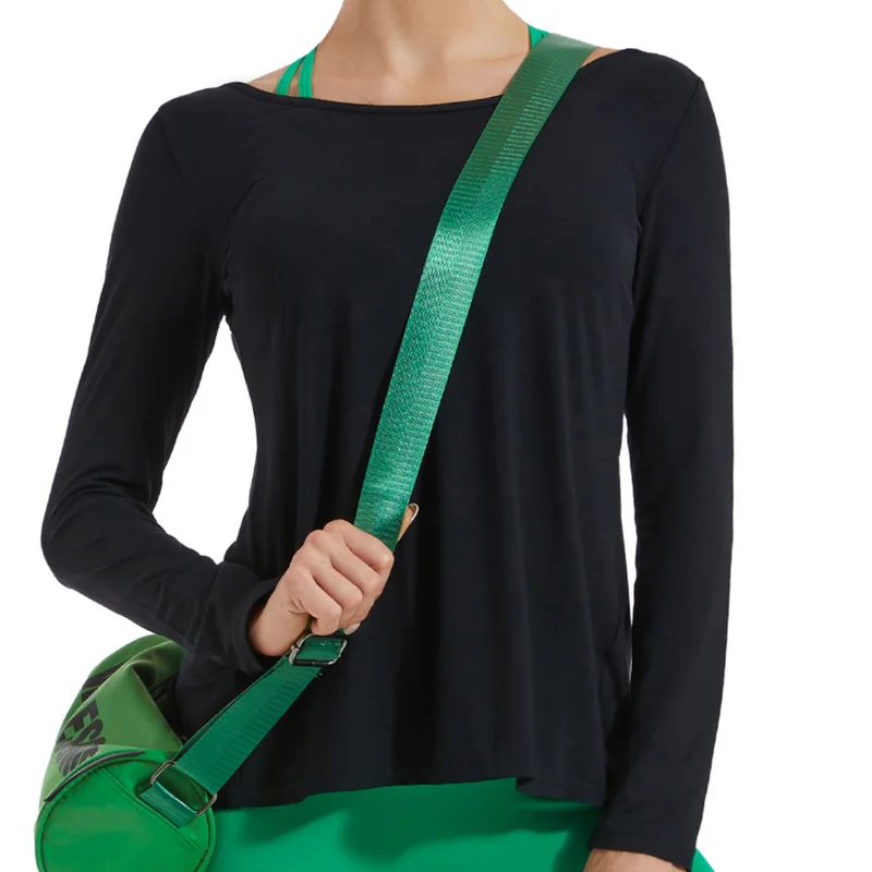 Long Sleeve Yoga Clothes Women's Loose Breathable Sports T-Shirt Sexy Backless Sports Gym Top Female Aerobics Pilates Activewear
