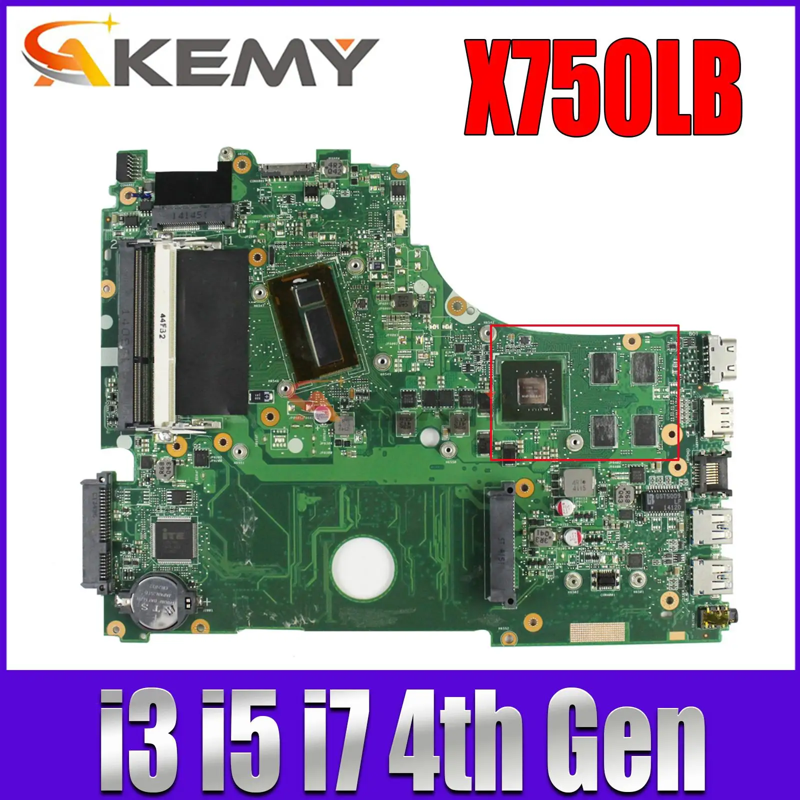 X750LN  , GT840M I3 I5 I7 CPU  ASUS X750LB X750LN X750L   Laotop