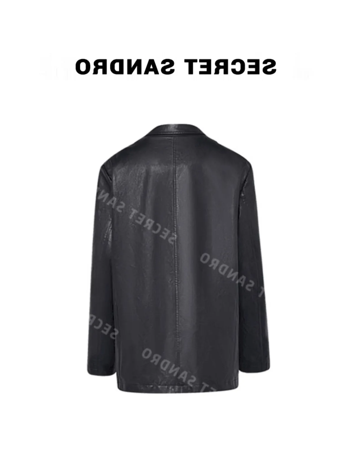 Oajer Oujier Flagship Women's Clothing Store Ou Same Design PU Leather Coat Outerwear Women Autumn Idle Sle Top