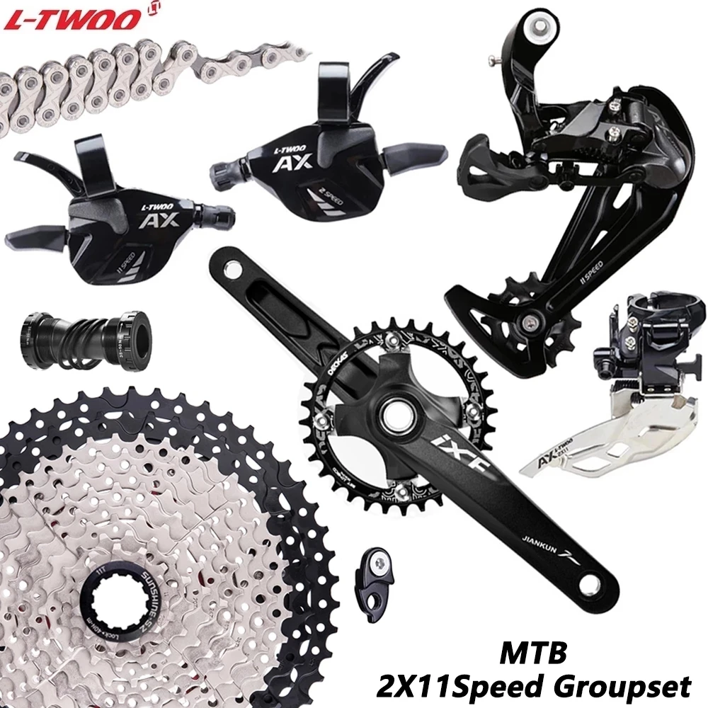 

LTWOO MTB 2*11 скорость 22 скорости полный групповой набор 11 S триггерный переключатель передач Передний Задний переключатель передач 11 S HG кассета...