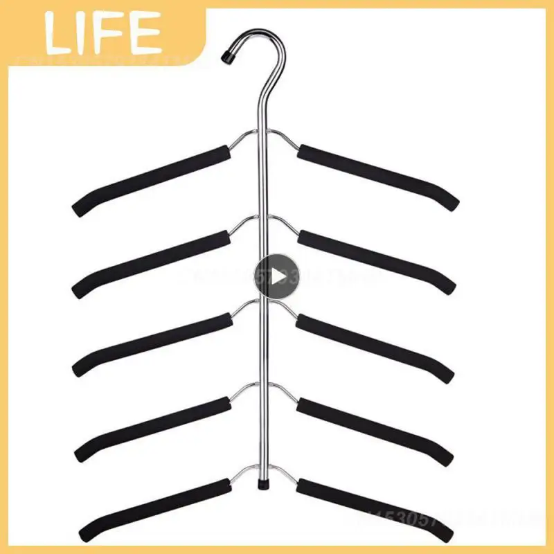 

Hanger No Trace Household Multi-functional Hanger High Steel Eva Foam Multi-layer Hanger Hanger Space-saving