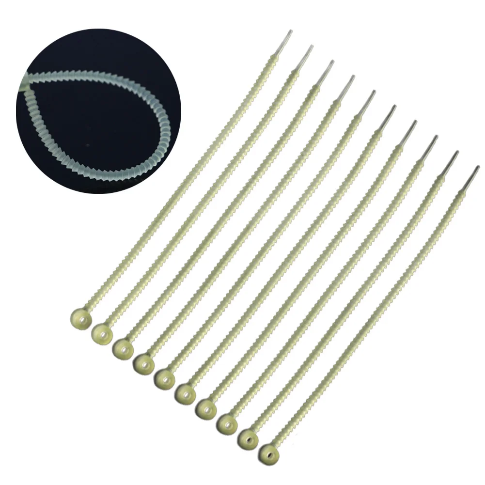 

10pcs/Bag Soluble PVA Cable Ties Carp & Pike Fishing Baits Rig Tied Belt Tackles Fishing Equipments Accessories For Fishing