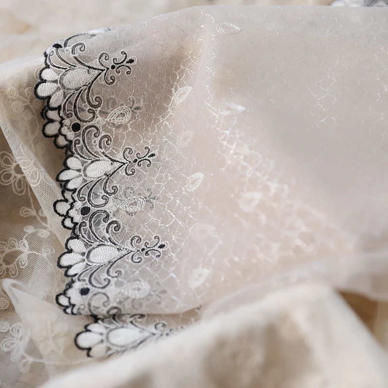 Распродажа 2 м/лот ширина 22 см 2-слойное кружевное украшение для одежды Серебряная сетка и кожаная сетка кружева «сделай сам» юбка скрыть отделку аксессуар