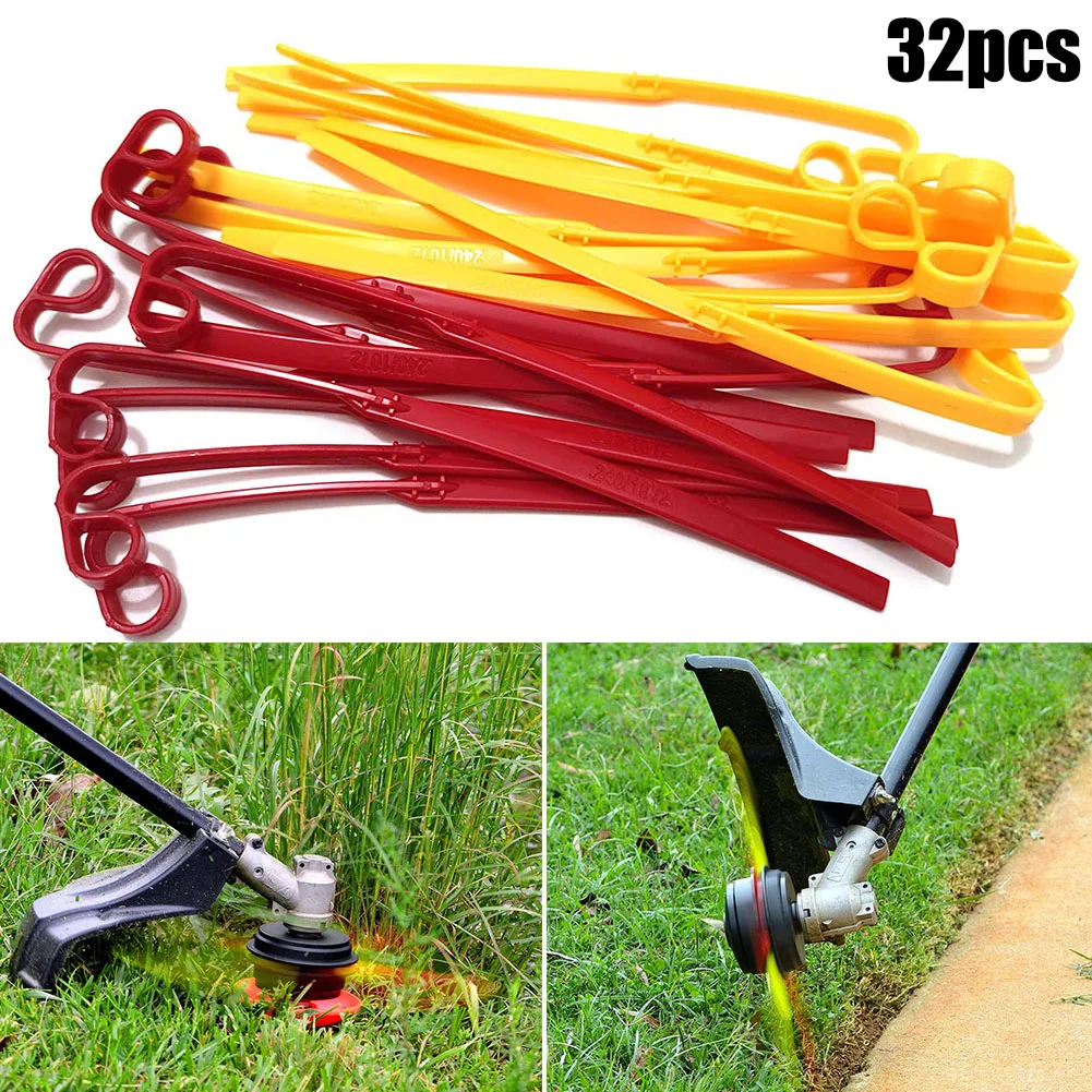 

32Pcs Trimmers Line Blades For Aero-Flex Premium Replacement Flexible Line Blades String Trimmer Accessories
