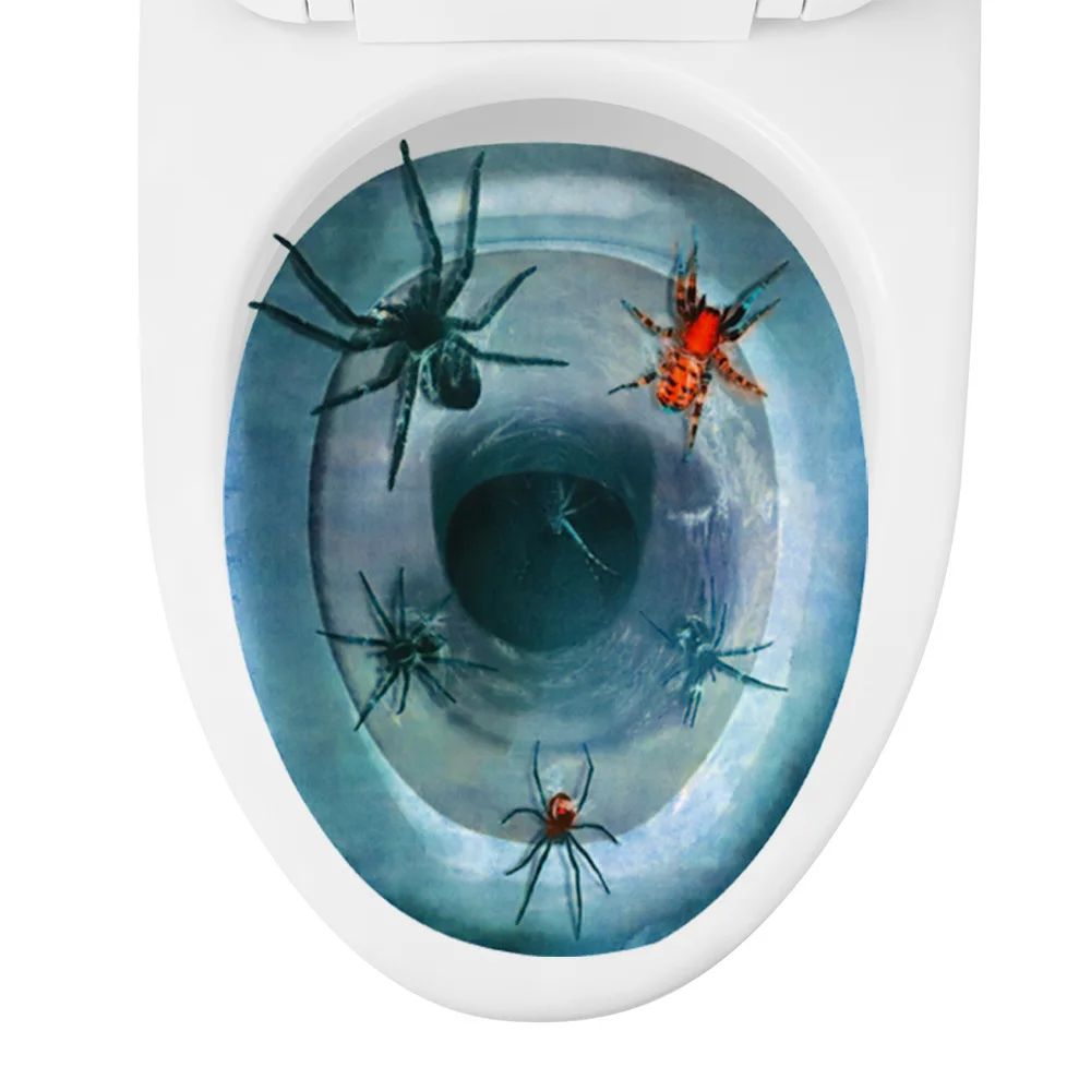 

New Halloween Arrangement Decorations Ghost Festival Spider Horror Home Decoration Funny Waterproof Creative Toilet Stickers