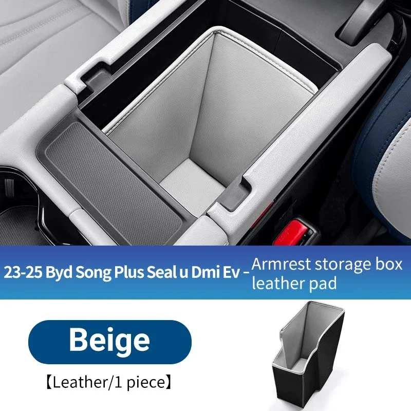 

Для BYD Song Plus Dmi Ev Seal U 2023-2025 Центральная консоль для хранения, подлокотник, органайзер, защитный коврик, устойчивый к царапинам
