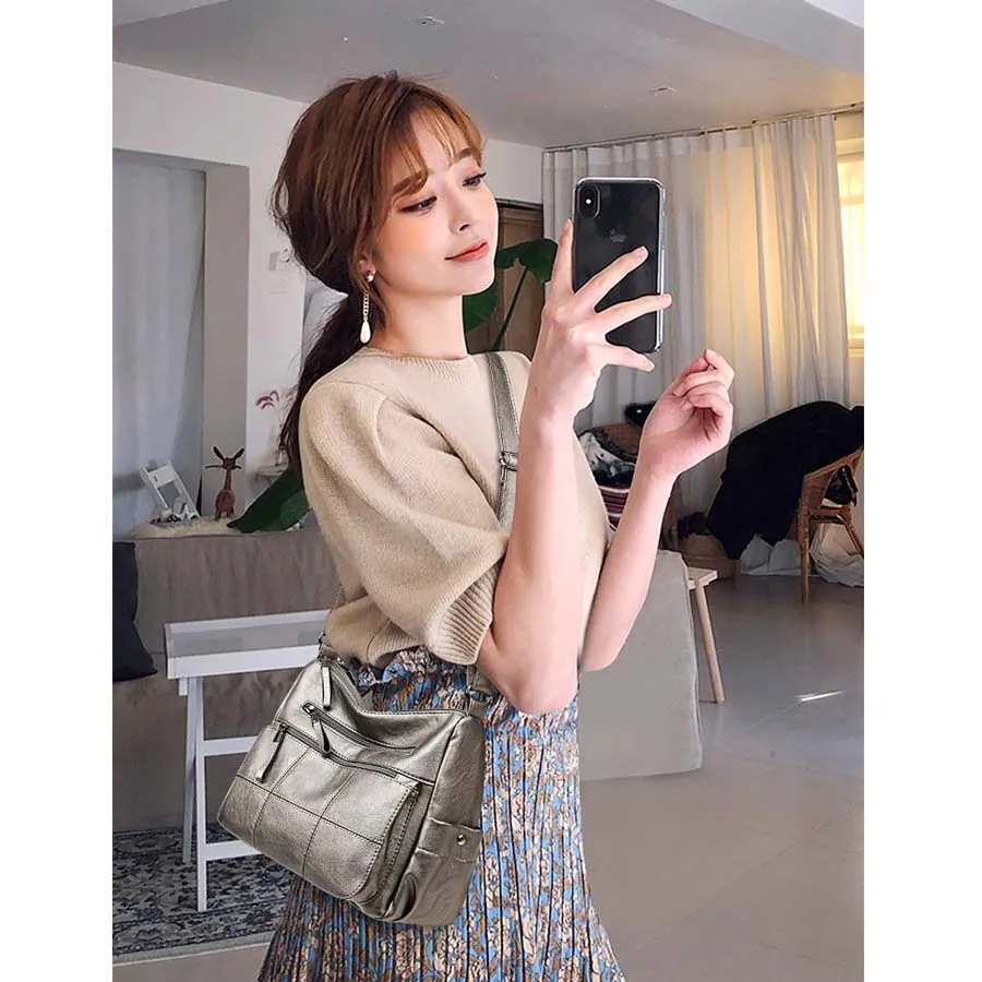 

Сумки для женщин 2022, сумка-мессенджер на плечо из овечьей кожи, Женская Портативная сумка-мессенджер, женская сумочка