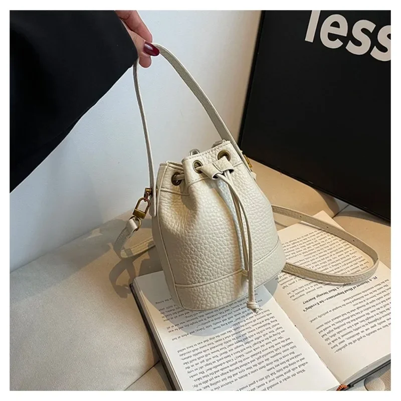 Женская сумка-ведро из натуральной кожи новинка 2024 модная роскошная сумка-тоут