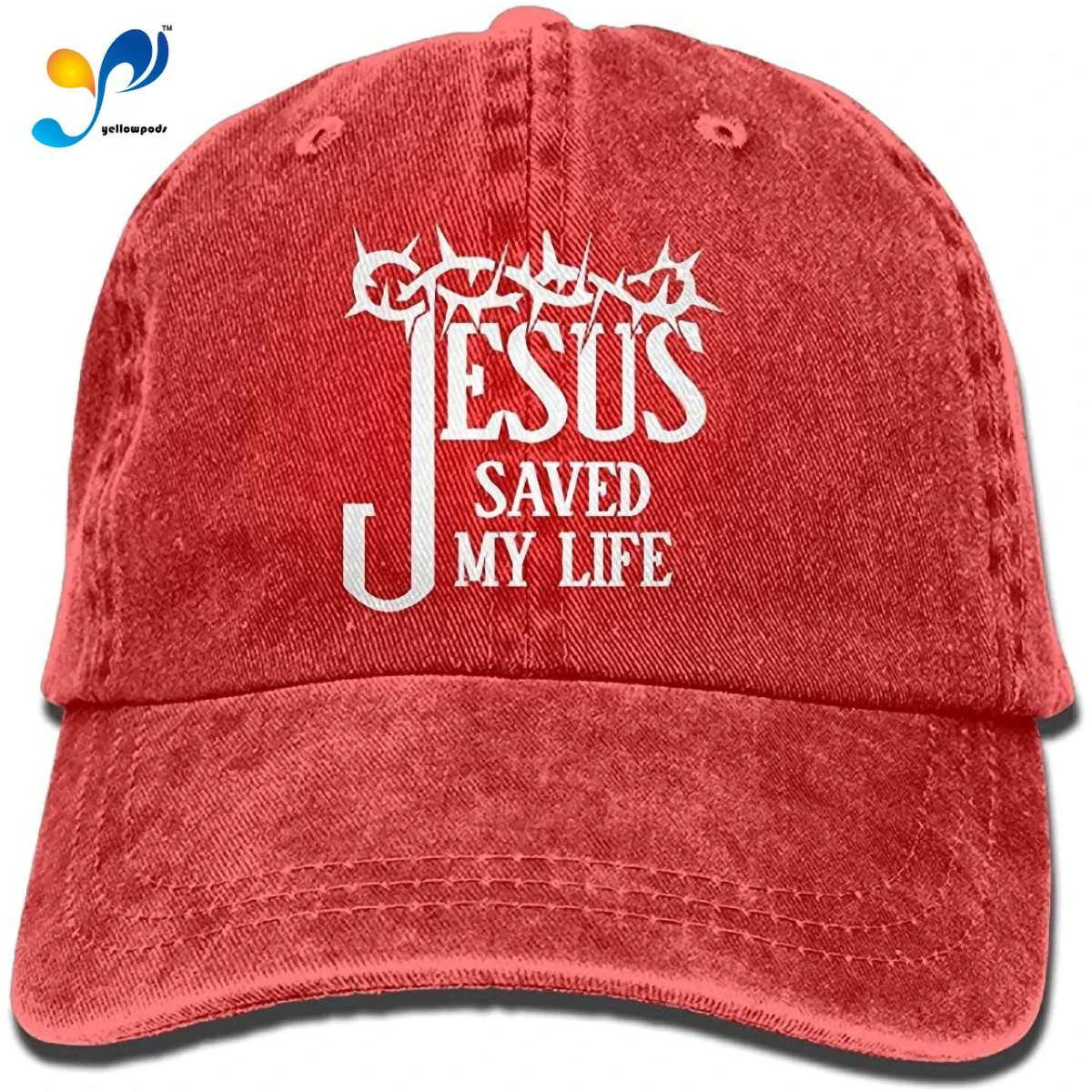 Hats For Women Jesus Saved My Life Unisex Adult Adjustable Denim Dad Hat