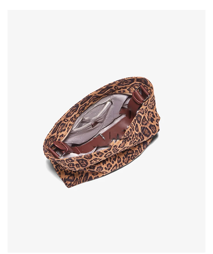 Женская сумка через плечо FOXER леопардовый принт