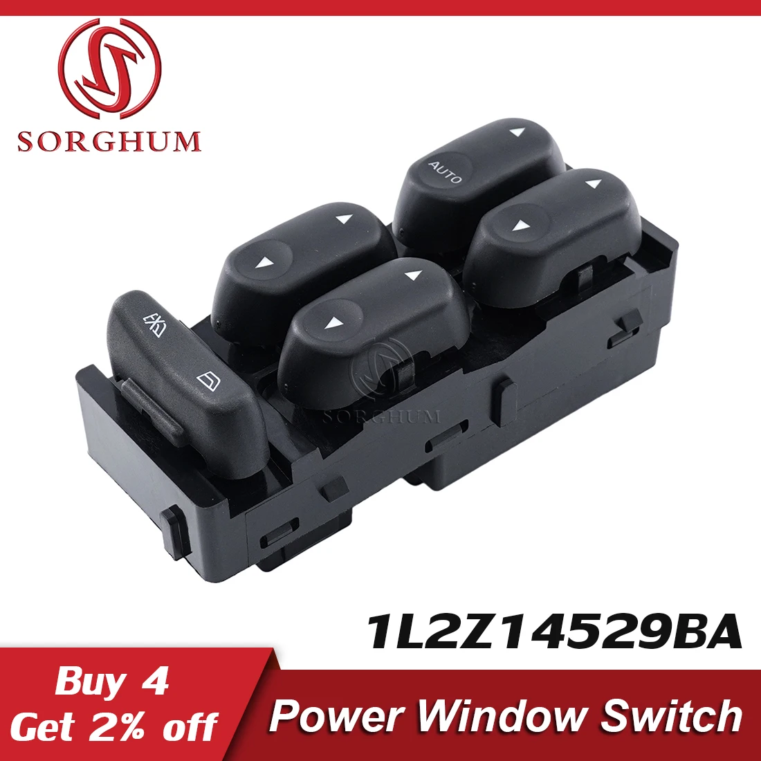 

Sorghum 1L2Z14529BA 1L2Z-14529-BA Power Window Master Control Switch Front Left Driver Side For Ford F-350 Mercury Mountaineer