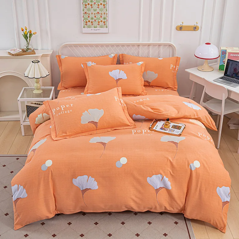 

spring and autumn style pure cotton matte bed sheetsgrey