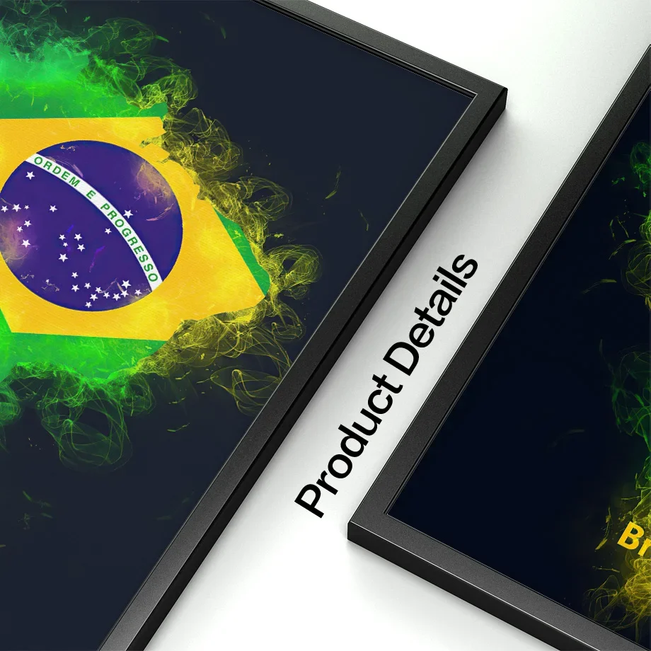 Настенная живопись на холсте Бразилия Аргентина Перу флаги страны карта