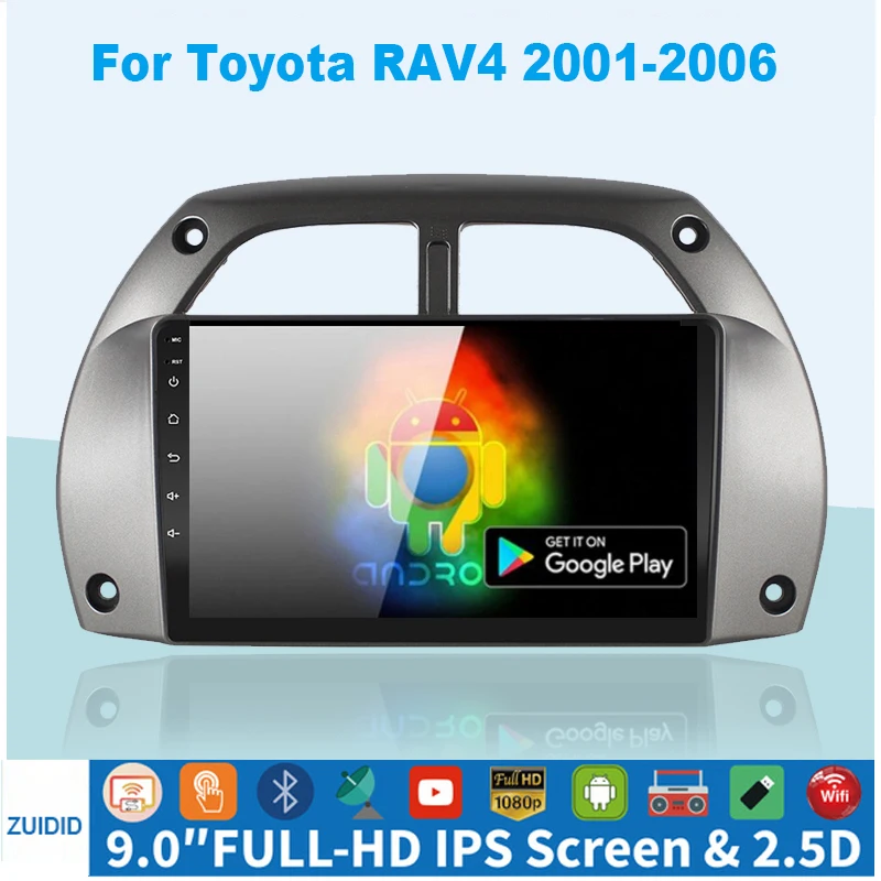 Автомагнитола 2DIN 2 + 32 ГБ Android 10 0 Bluetooth мультимедийный плеер для Toyota Corolla E140/150 2006 2007
